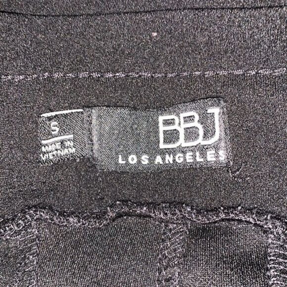BBJ Los Angeles Black High-Waisted Tie-Front Wide-Leg Pants S - Picture 4 of 13